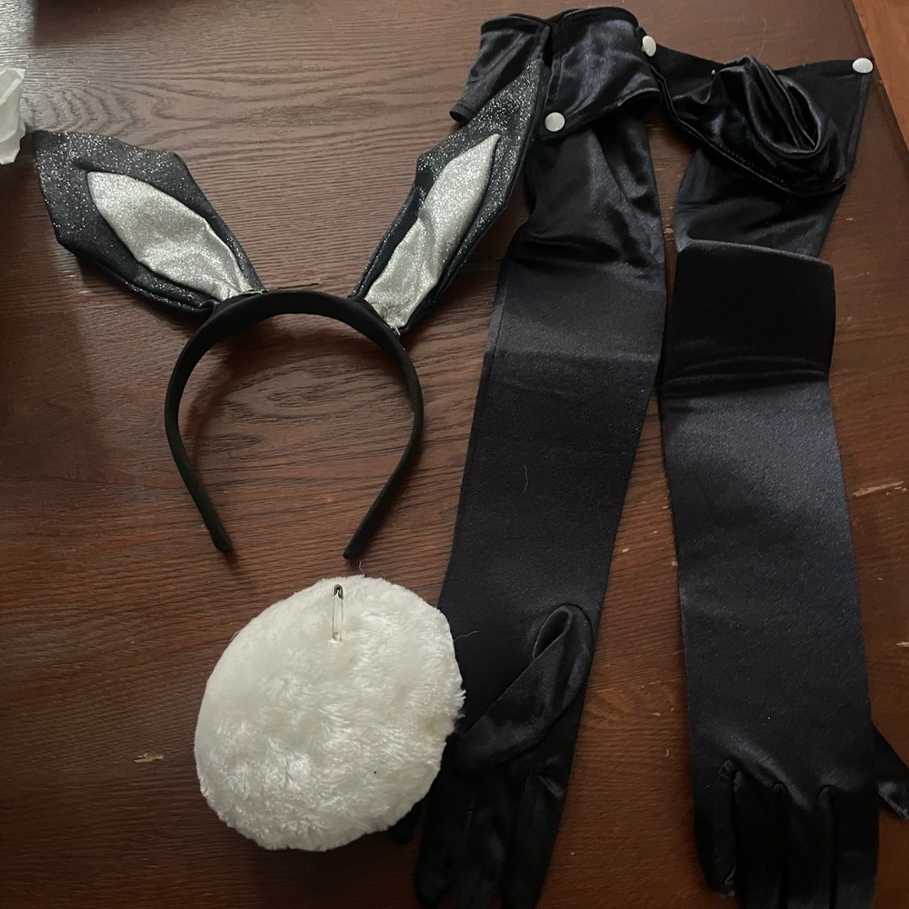 Playboy bunny ears , gloves and cottontail